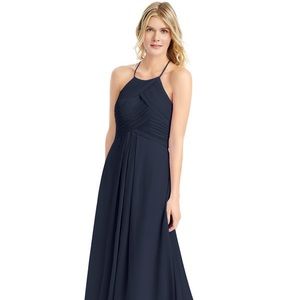 Azazie Ginger Bridesmaid Dress in Dark Navy